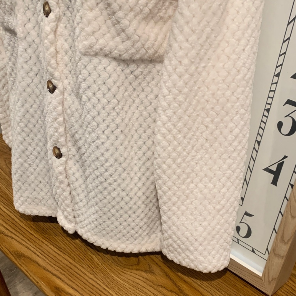 Women's Cream Textured Jacket - Picture 5 of 11
